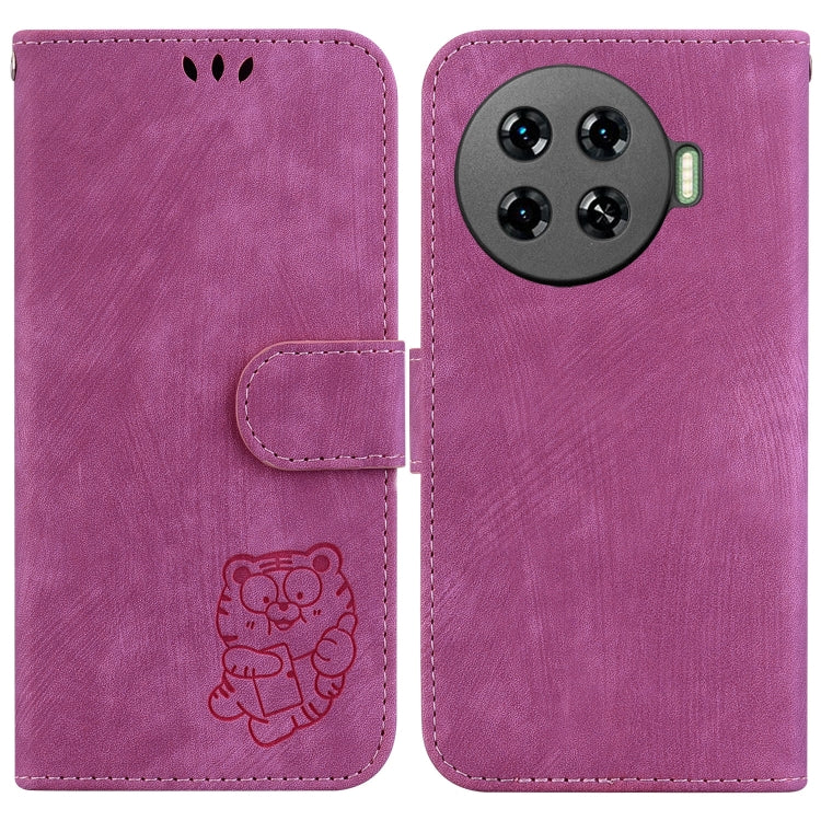 Little Tiger Embossed Leather Phone Case, For Tecno Pop 10 / Spark Go 2 4G, For Tecno Camon 40 Pro 4G, For Tecno Camon 40, For Tecno Pop 9 5G / Spark 30C 5G, For Tecno Camon 30S / Camon 30S Pro, For Tecno Spark 30 Pro, For Tecno Spark 30 4G            ...