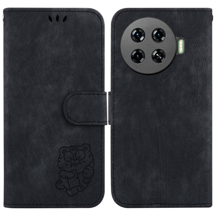 Little Tiger Embossed Leather Phone Case, For Tecno Pop 10 / Spark Go 2 4G, For Tecno Camon 40 Pro 4G, For Tecno Camon 40, For Tecno Pop 9 5G / Spark 30C 5G, For Tecno Camon 30S / Camon 30S Pro, For Tecno Spark 30 Pro, For Tecno Spark 30 4G            ...