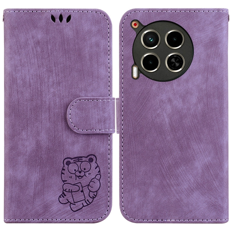 Little Tiger Embossed Leather Phone Case, For Tecno Pop 10 / Spark Go 2 4G, For Tecno Camon 40 Pro 4G, For Tecno Camon 40, For Tecno Pop 9 5G / Spark 30C 5G, For Tecno Camon 30S / Camon 30S Pro, For Tecno Spark 30 Pro, For Tecno Spark 30 4G            ...
