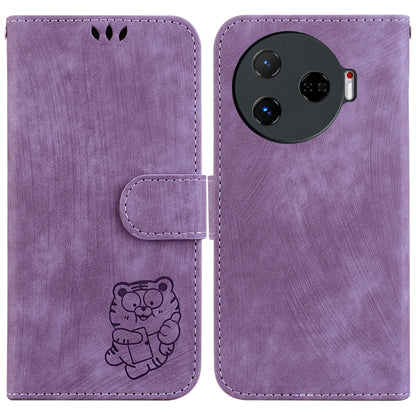 Little Tiger Embossed Leather Phone Case, For Tecno Pop 10 / Spark Go 2 4G, For Tecno Camon 40 Pro 4G, For Tecno Camon 40, For Tecno Pop 9 5G / Spark 30C 5G, For Tecno Camon 30S / Camon 30S Pro, For Tecno Spark 30 Pro, For Tecno Spark 30 4G            ...