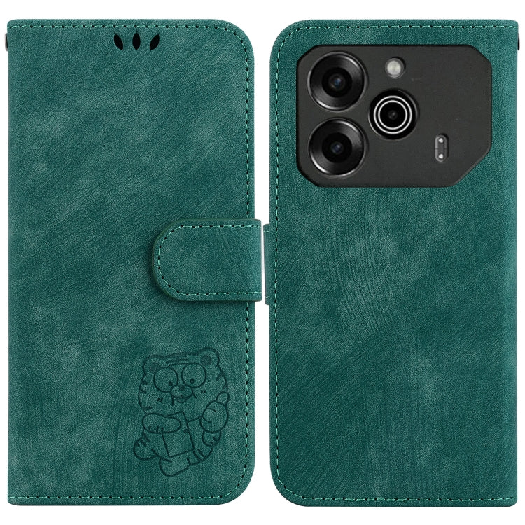 Little Tiger Embossed Leather Phone Case, For Tecno Pop 10 / Spark Go 2 4G, For Tecno Camon 40 Pro 4G, For Tecno Camon 40, For Tecno Pop 9 5G / Spark 30C 5G, For Tecno Camon 30S / Camon 30S Pro, For Tecno Spark 30 Pro, For Tecno Spark 30 4G            ...