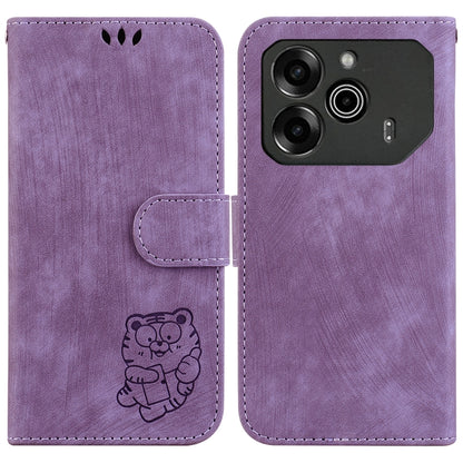 Little Tiger Embossed Leather Phone Case, For Tecno Pop 10 / Spark Go 2 4G, For Tecno Camon 40 Pro 4G, For Tecno Camon 40, For Tecno Pop 9 5G / Spark 30C 5G, For Tecno Camon 30S / Camon 30S Pro, For Tecno Spark 30 Pro, For Tecno Spark 30 4G            ...