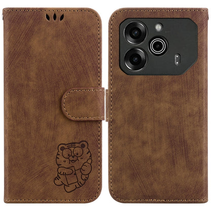 Little Tiger Embossed Leather Phone Case, For Tecno Pop 10 / Spark Go 2 4G, For Tecno Camon 40 Pro 4G, For Tecno Camon 40, For Tecno Pop 9 5G / Spark 30C 5G, For Tecno Camon 30S / Camon 30S Pro, For Tecno Spark 30 Pro, For Tecno Spark 30 4G            ...