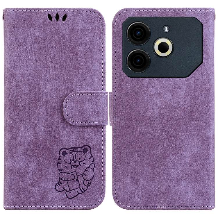 Little Tiger Embossed Leather Phone Case, For Tecno Pop 10 / Spark Go 2 4G, For Tecno Camon 40 Pro 4G, For Tecno Camon 40, For Tecno Pop 9 5G / Spark 30C 5G, For Tecno Camon 30S / Camon 30S Pro, For Tecno Spark 30 Pro, For Tecno Spark 30 4G            ...