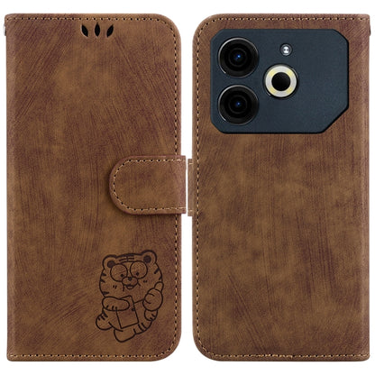 Little Tiger Embossed Leather Phone Case, For Tecno Pop 10 / Spark Go 2 4G, For Tecno Camon 40 Pro 4G, For Tecno Camon 40, For Tecno Pop 9 5G / Spark 30C 5G, For Tecno Camon 30S / Camon 30S Pro, For Tecno Spark 30 Pro, For Tecno Spark 30 4G            ...
