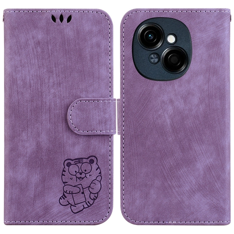 Little Tiger Embossed Leather Phone Case, For Tecno Pop 10 / Spark Go 2 4G, For Tecno Camon 40 Pro 4G, For Tecno Camon 40, For Tecno Pop 9 5G / Spark 30C 5G, For Tecno Camon 30S / Camon 30S Pro, For Tecno Spark 30 Pro, For Tecno Spark 30 4G            ...