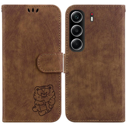 Little Tiger Embossed Leather Phone Case, For Tecno Pop 10 / Spark Go 2 4G, For Tecno Camon 40 Pro 4G, For Tecno Camon 40, For Tecno Pop 9 5G / Spark 30C 5G, For Tecno Camon 30S / Camon 30S Pro, For Tecno Spark 30 Pro, For Tecno Spark 30 4G            ...