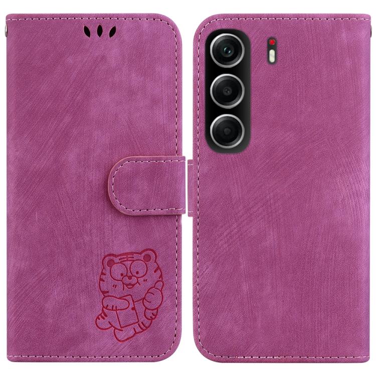 Little Tiger Embossed Leather Phone Case, For Tecno Pop 10 / Spark Go 2 4G, For Tecno Camon 40 Pro 4G, For Tecno Camon 40, For Tecno Pop 9 5G / Spark 30C 5G, For Tecno Camon 30S / Camon 30S Pro, For Tecno Spark 30 Pro, For Tecno Spark 30 4G            ...