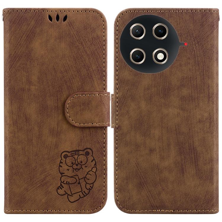 Little Tiger Embossed Leather Phone Case, For Tecno Pop 10 / Spark Go 2 4G, For Tecno Camon 40 Pro 4G, For Tecno Camon 40, For Tecno Pop 9 5G / Spark 30C 5G, For Tecno Camon 30S / Camon 30S Pro, For Tecno Spark 30 Pro, For Tecno Spark 30 4G            ...