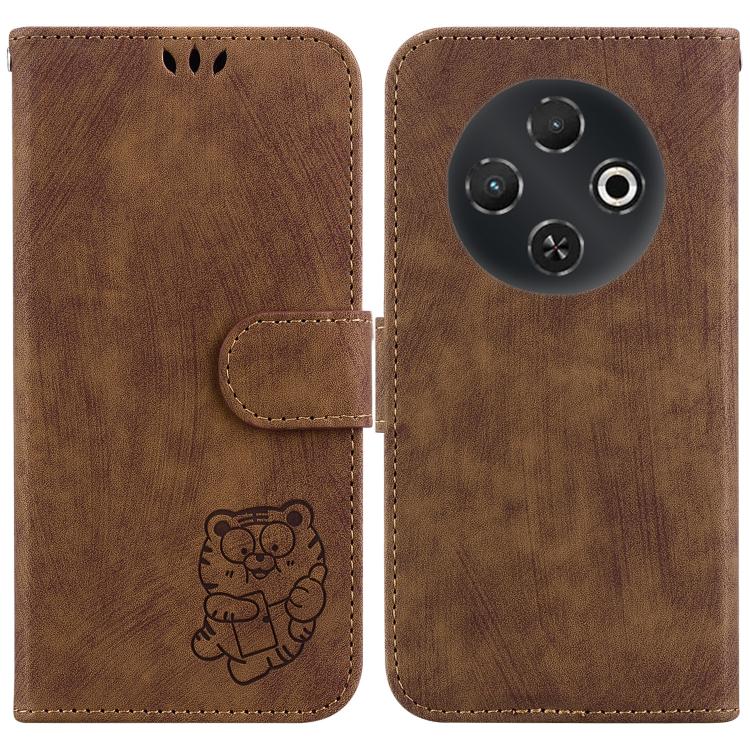 Little Tiger Embossed Leather Phone Case, For Tecno Pop 10 / Spark Go 2 4G, For Tecno Camon 40 Pro 4G, For Tecno Camon 40, For Tecno Pop 9 5G / Spark 30C 5G, For Tecno Camon 30S / Camon 30S Pro, For Tecno Spark 30 Pro, For Tecno Spark 30 4G            ...