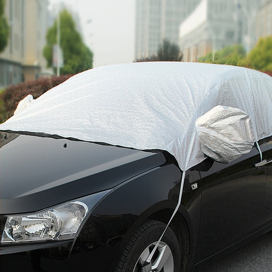 Cubierta parcial para coche, ropa para coche, protección solar, aislamiento térmico, Sun Nisor, papel de aluminio, papel de aluminio 3.6 x 1.6 x 1.5 m