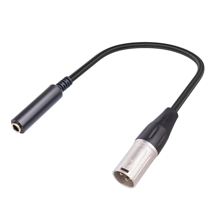 0.3m 6.35mm Female to XLR Male Microphone Audio Conversion Cable, 635K04-03