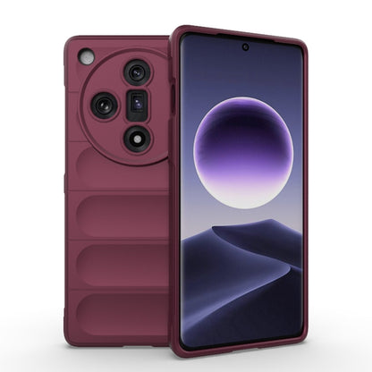 Étui de téléphone Magic Shield en TPU + flanelle, Pour OPPO Find X7 Ultra 5G, Pour OPPO A58 4G Global, Pour OPPO Reno10 5G Global, Pour OPPO A78 4G Global, Pour OPPO Find X8 Pro 5G, Pour OPPO A79 5G Global