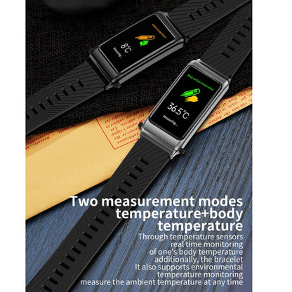 K80 1.57 inch Leather Band IP67 Earphone Detachable Smart Watch Support Bluetooth Call, Leather Band (Black), Leather Band (Silver)
