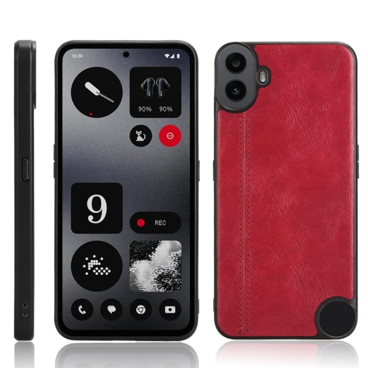Cow Pattern Sewing Back Cover Phone Case, For Nothing Phone 3a Lite, For Nothing Phone 3a, For Nothing Phone 3a Pro, For Nothing CMF Phone 1, For Nothing Phone 2a, For Nothing Phone 2