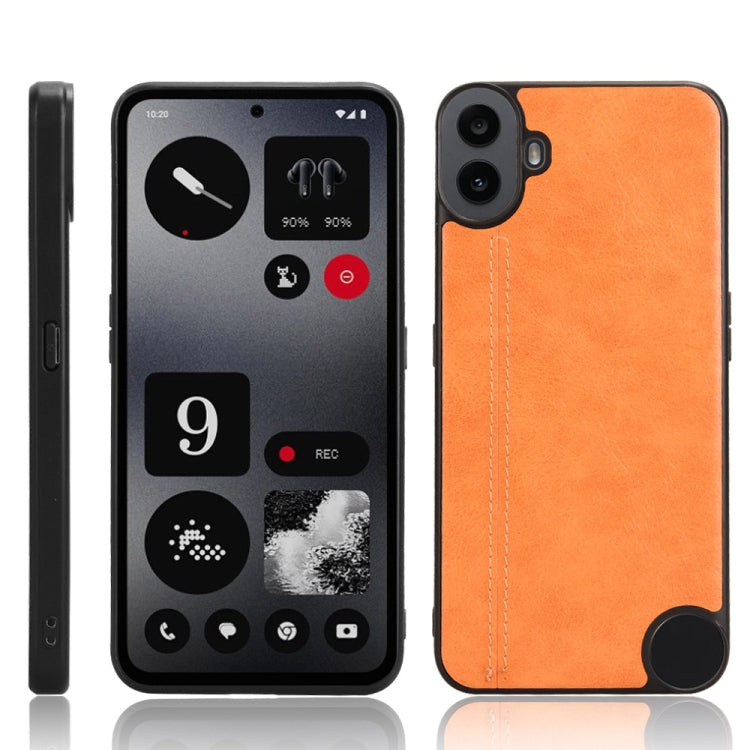 Cow Pattern Sewing Back Cover Phone Case, For Nothing Phone 3a Lite, For Nothing Phone 3a, For Nothing Phone 3a Pro, For Nothing CMF Phone 1, For Nothing Phone 2a, For Nothing Phone 2