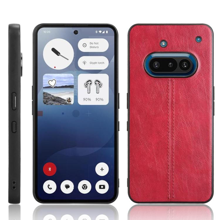 Cow Pattern Sewing Back Cover Phone Case, For Nothing Phone 3a Lite, For Nothing Phone 3a, For Nothing Phone 3a Pro, For Nothing CMF Phone 1, For Nothing Phone 2a, For Nothing Phone 2