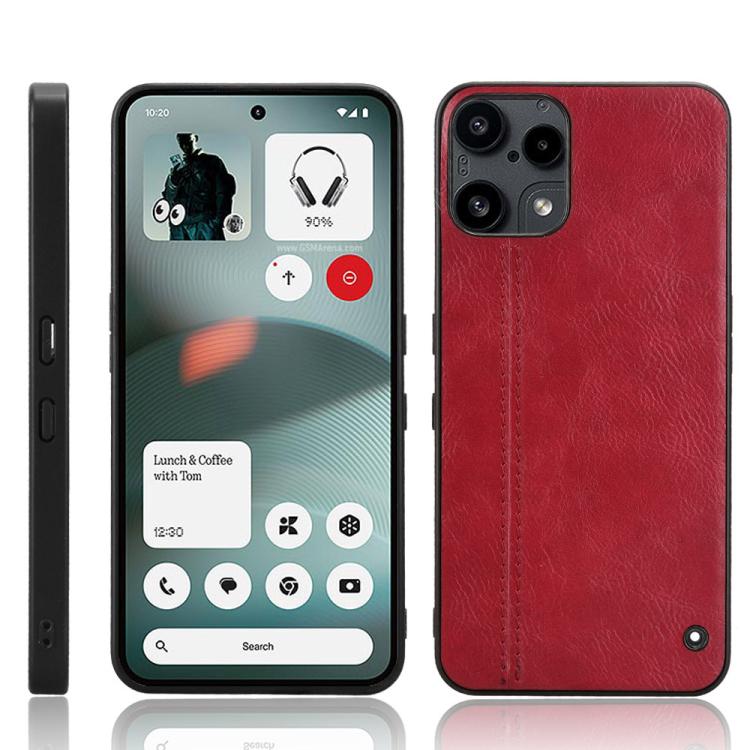 Cow Pattern Sewing Back Cover Phone Case, For Nothing Phone 3a Lite, For Nothing Phone 3a, For Nothing Phone 3a Pro, For Nothing CMF Phone 1, For Nothing Phone 2a, For Nothing Phone 2