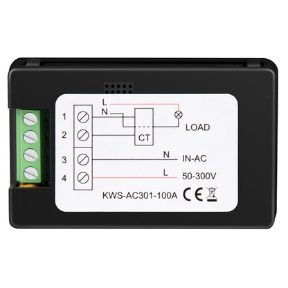 KWS-AC301-100A 50-300V AC Digital Current Voltmeter with Opening Transformer, KWS-AC301-100A with Opening Transformer
