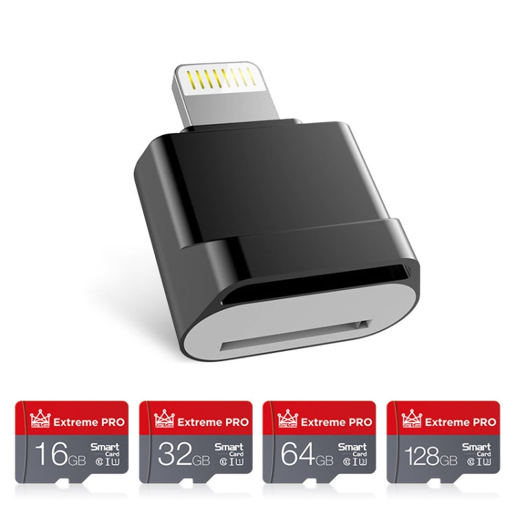Adaptateur MicroDrive 8 broches vers carte TF Mini lecteur de carte TF pour iPhone et iPad, lecteur de carte