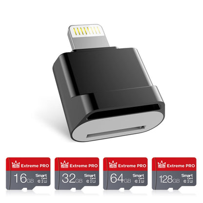 Adaptateur MicroDrive 8 broches vers carte TF Mini lecteur de carte TF pour iPhone et iPad, lecteur de carte