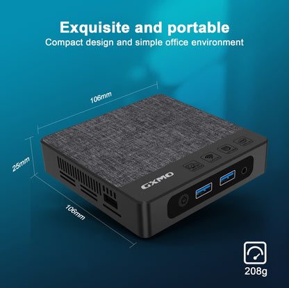 GXMO N42 Windows 11 Intel Gemini Lake N4000 Mini PC NVME SSD WiFi Mini Desktop Computer