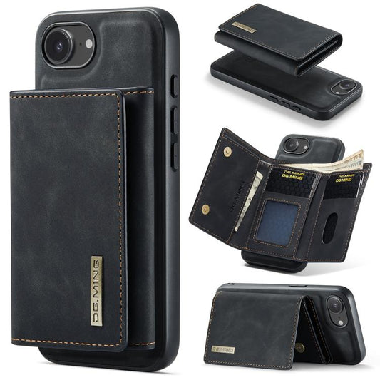 DG.MING M1 Series 3-Fold Multi Card Wallet Leather Phone Case, For iPhone 17e / 16e, For iPhone 17 Pro Max, For iPhone 17 Pro, For iPhone 17, For iPhone Air, For iPhone 16 Pro Max, For iPhone 16 Pro, For iPhone 16 Plus, For iPhone 16