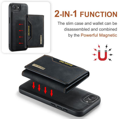 DG.MING M2 Series 3-Fold Card Bag Wallet Leather Phone Case, For iPhone 17e / 16e, For iPhone 17 Pro Max, For iPhone 17 Pro, For iPhone 17, For iPhone Air, For iPhone 16 Pro Max, For iPhone 16 Pro, For iPhone 16 Plus, For iPhone 16, For iPhone 15 Pro M...