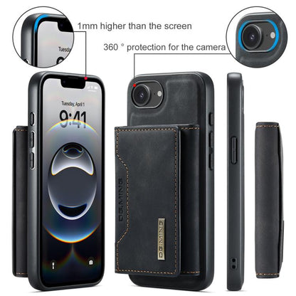 DG.MING M2 Series 3-Fold Card Bag Wallet Leather Phone Case, For iPhone 17e / 16e, For iPhone 17 Pro Max, For iPhone 17 Pro, For iPhone 17, For iPhone Air, For iPhone 16 Pro Max, For iPhone 16 Pro, For iPhone 16 Plus, For iPhone 16, For iPhone 15 Pro M...