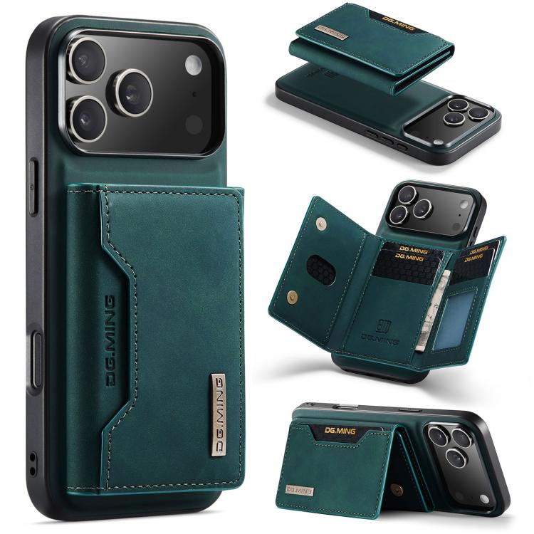 DG.MING M2 Series 3-Fold Card Bag Wallet Leather Phone Case, For iPhone 18 Pro / 17 Pro, For iPhone 18 Pro Max / 17 Pro Max, For iPhone 17e / 16e, For iPhone 17, For iPhone Air, For iPhone 16 Pro Max, For iPhone 16 Pro, For iPhone 16 Plus, For iPhone 1...