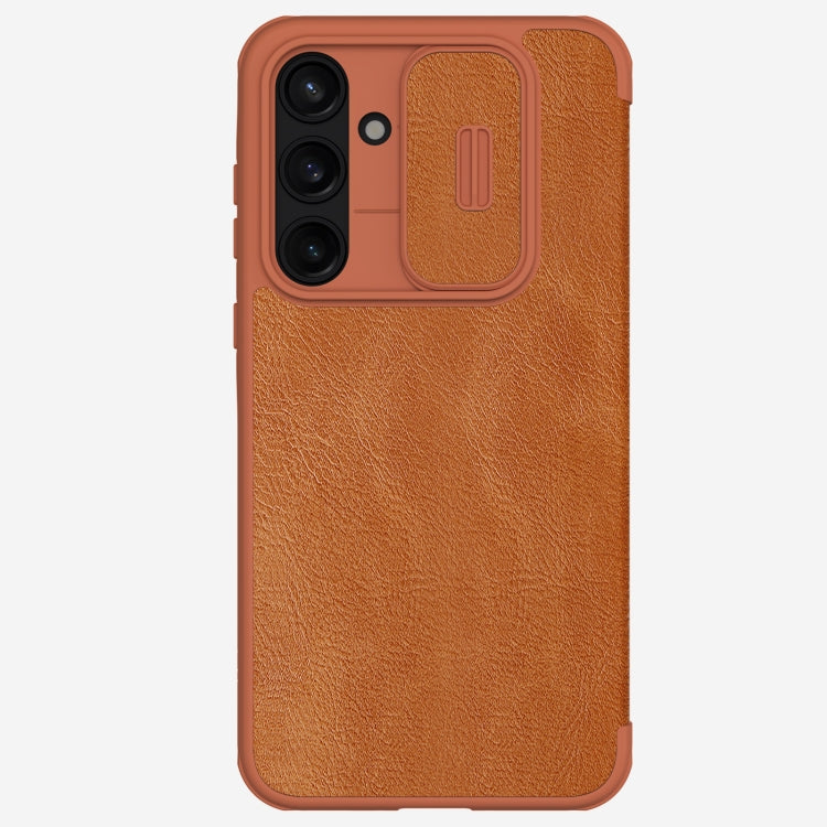 NILLKIN QIN Series Pro Sliding Camera Cover Design Leather Phone Case, For Samsung Galaxy A55