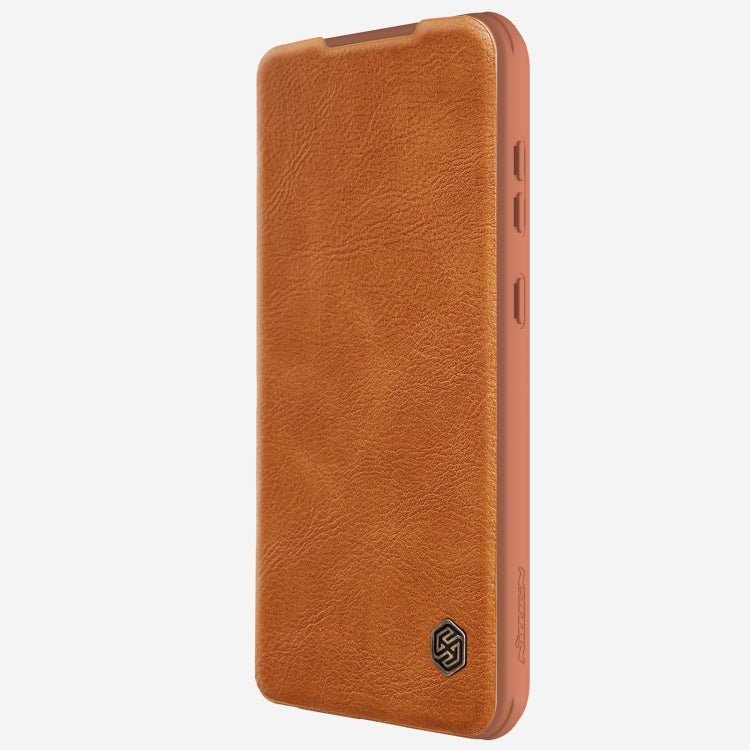 NILLKIN QIN Series Pro Sliding Camera Cover Design Leather Phone Case, For Samsung Galaxy A55