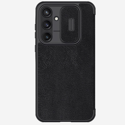 NILLKIN QIN Series Pro Sliding Camera Cover Design Leather Phone Case, For Samsung Galaxy A55