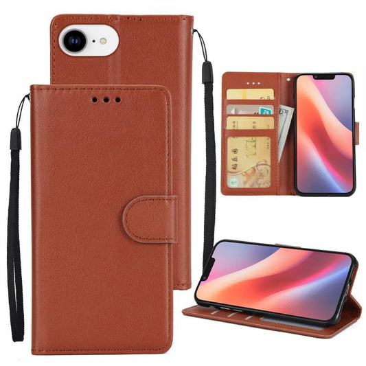 3-Card Slots Multifunctional Leather Phone Case, For iPhone 17e / 16e, For iPhone 17 Pro Max, For iPhone 17 Pro, For iPhone 17, For iPhone Air, For iPhone 16 Pro Max, For iPhone 16 Pro, For iPhone 16 Plus, For iPhone 16, For iPhone 15 Pro Max          ...