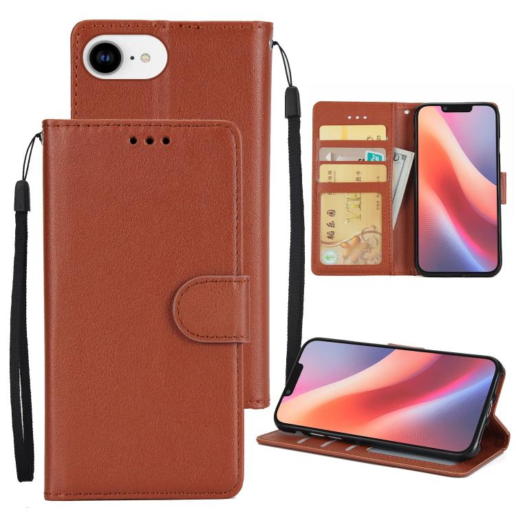 3-Card Slots Multifunctional Leather Phone Case, For iPhone 18 / 17, For iPhone 18 Pro / 17 Pro, For iPhone 18 Pro Max / 17 Pro Max, For iPhone 17e / 16e, For iPhone Air, For iPhone 16 Pro Max, For iPhone 16 Pro, For iPhone 16 Plus, For iPhone 16      ...