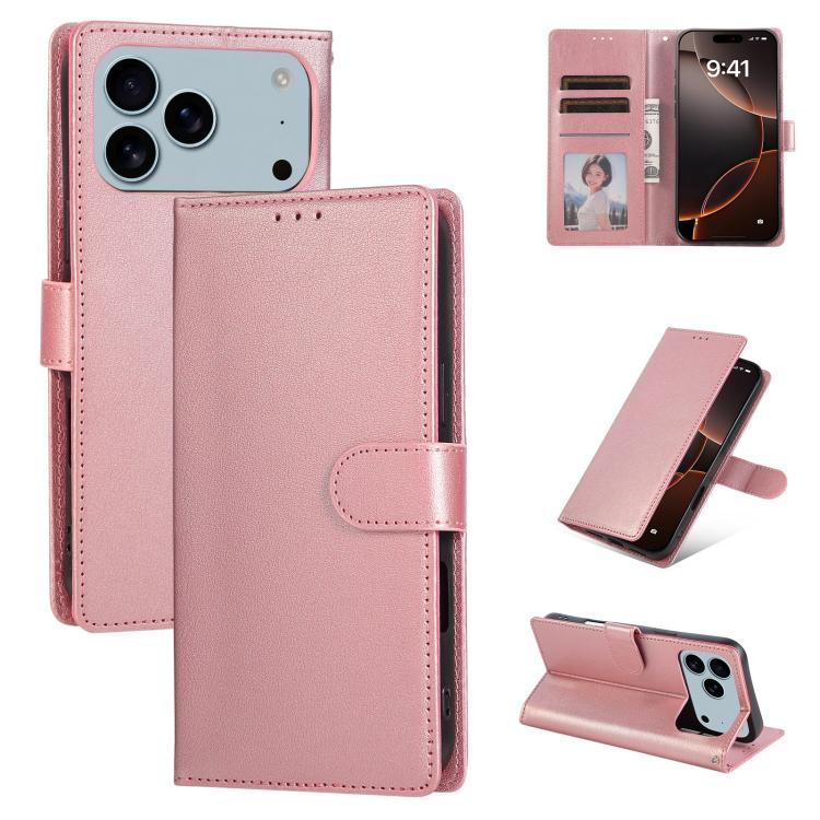 3-Card Slots Multifunctional Leather Phone Case, For iPhone 18 / 17, For iPhone 18 Pro / 17 Pro, For iPhone 18 Pro Max / 17 Pro Max, For iPhone 17e / 16e, For iPhone Air, For iPhone 16 Pro Max, For iPhone 16 Pro, For iPhone 16 Plus, For iPhone 16      ...