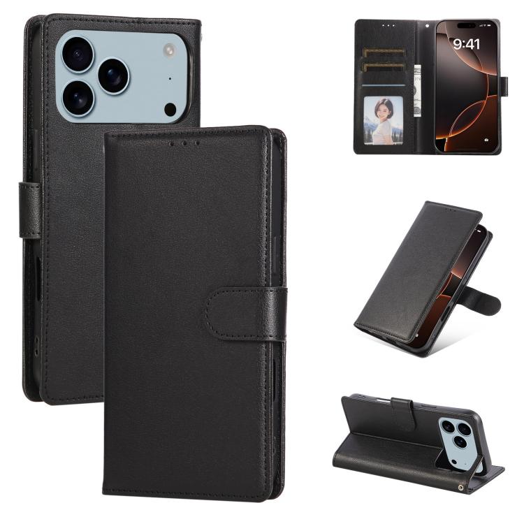 3-Card Slots Multifunctional Leather Phone Case, For iPhone 18 / 17, For iPhone 18 Pro / 17 Pro, For iPhone 18 Pro Max / 17 Pro Max, For iPhone 17e / 16e, For iPhone Air, For iPhone 16 Pro Max, For iPhone 16 Pro, For iPhone 16 Plus, For iPhone 16      ...