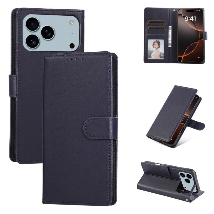 3-Card Slots Multifunctional Leather Phone Case, For iPhone 18 / 17, For iPhone 18 Pro / 17 Pro, For iPhone 18 Pro Max / 17 Pro Max, For iPhone 17e / 16e, For iPhone Air, For iPhone 16 Pro Max, For iPhone 16 Pro, For iPhone 16 Plus, For iPhone 16      ...