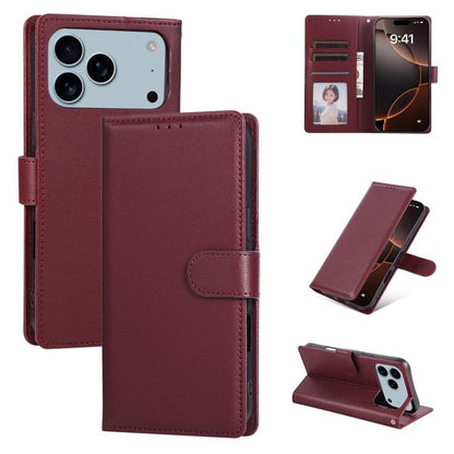 3-Card Slots Multifunctional Leather Phone Case, For iPhone 18 / 17, For iPhone 18 Pro / 17 Pro, For iPhone 18 Pro Max / 17 Pro Max, For iPhone 17e / 16e, For iPhone Air, For iPhone 16 Pro Max, For iPhone 16 Pro, For iPhone 16 Plus, For iPhone 16      ...