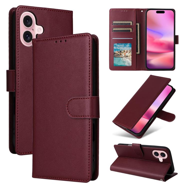 3-Card Slots Multifunctional Leather Phone Case