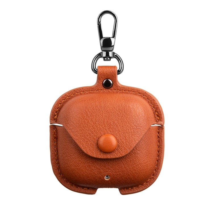 Leather TWS Earphone Protective Case with Hook, For Huawei FreeBuds SE 2 / SE 3