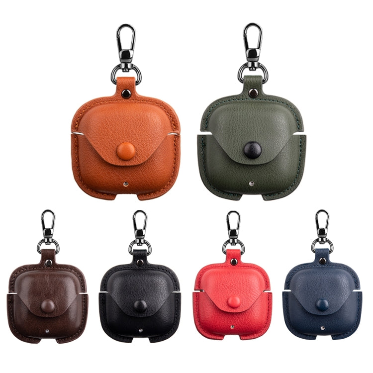 Leather TWS Earphone Protective Case with Hook, For Huawei FreeBuds SE 2 / SE 3