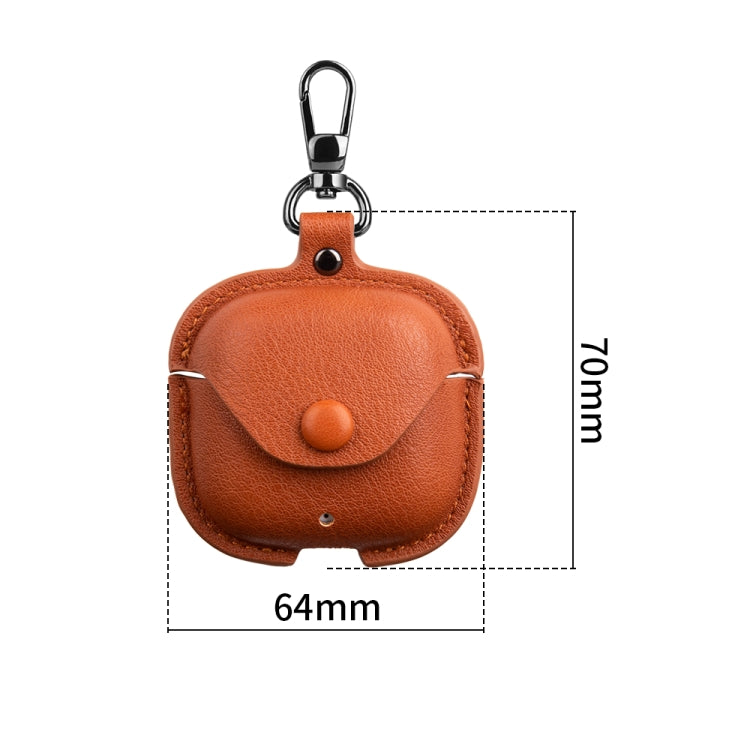 Leather TWS Earphone Protective Case with Hook, For Huawei FreeBuds SE 2 / SE 3