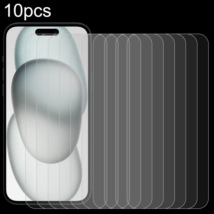 10pcs 0.26mm 9H 2.5D Tempered Glass Film, For iPhone 17 Pro Max, For iPhone 17 / 17 Pro, For iPhone Air, For iPhone 16 Pro Max, For iPhone 16 Pro, For iPhone 16, For iPhone 16 Plus, For iPhone 15 Plus / 15 Pro Max, For iPhone 15 / 15 Pro
