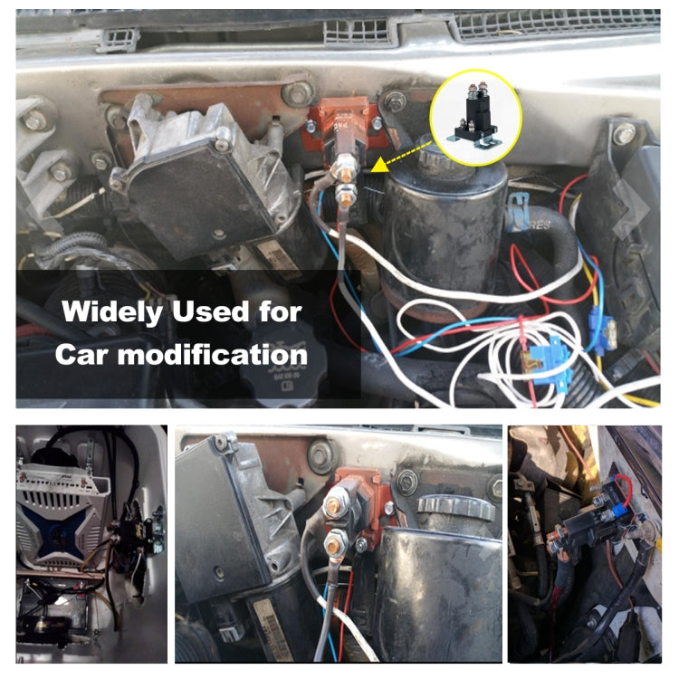 Car Modification Small Contact 12V / 500A Contact Dual Battery High Current DC Relay, 12V / 500A