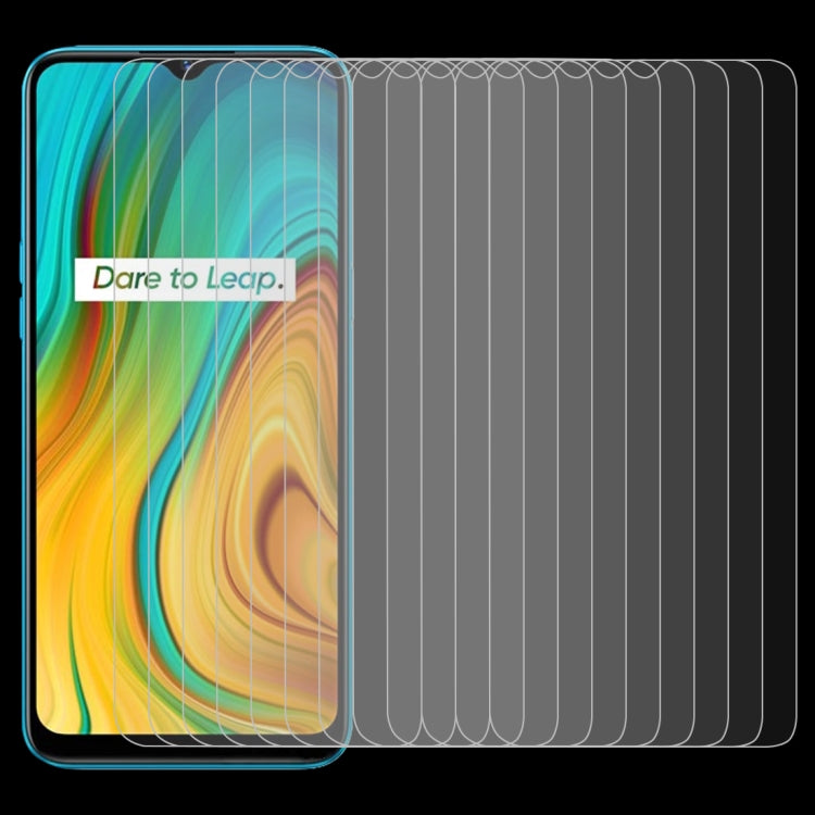 50 PCS 0.26mm 9H 2.5D Tempered Glass Film, For Motorola Moto E6s (2020), For OPPO Realme C3, For OPPO Realme C11, For Sony Xperia L4