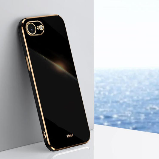 XINLI Straight Edge 6D Electroplate TPU Phone Case, For iPhone 16e / 17e, For iPhone 17 Pro Max, For iPhone 17 Pro, For iPhone Air, For iPhone 16 Pro Max, For iPhone 16 Pro, For iPhone 16 Plus, For iPhone 16, For iPhone 15 Pro Max, For iPhone 15 Pro   ...