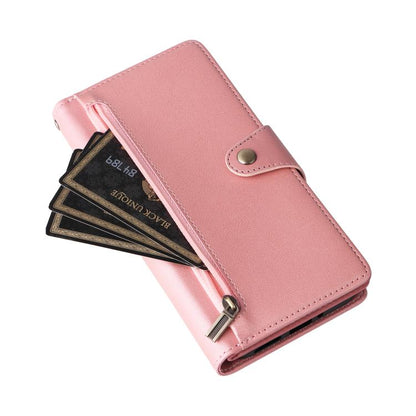 Rivet Buckle 9 Cards Three Fold Leather Phone Case, For Google Pixel 10a, For Google Pixel 10 Pro XL / 9 Pro XL, For Google Pixel 10 / 10 Pro, For Google Pixel 9a, For Google Pixel 9 Pro, For Google Pixel 9, For Google Pixel 8a, For Google Pixel 8 Pro ...