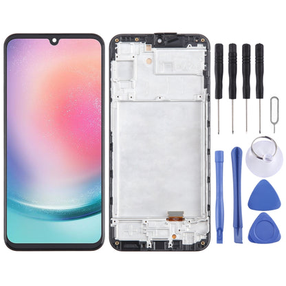 TFT LCD Screen Digitizer Full Assembly with Frame, Not Supporting Fingerprint Identification