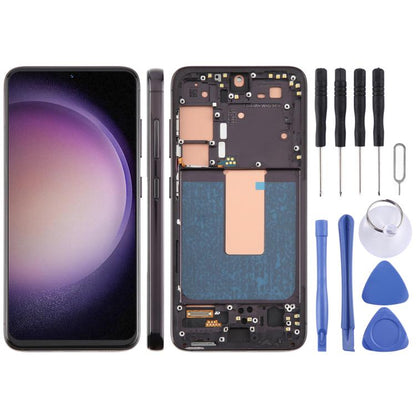 TFT LCD Screen Digitizer Full Assembly with Frame, Not Supporting Fingerprint Identification